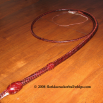 12 Plat Latigo Cow Hide Bullwhip
